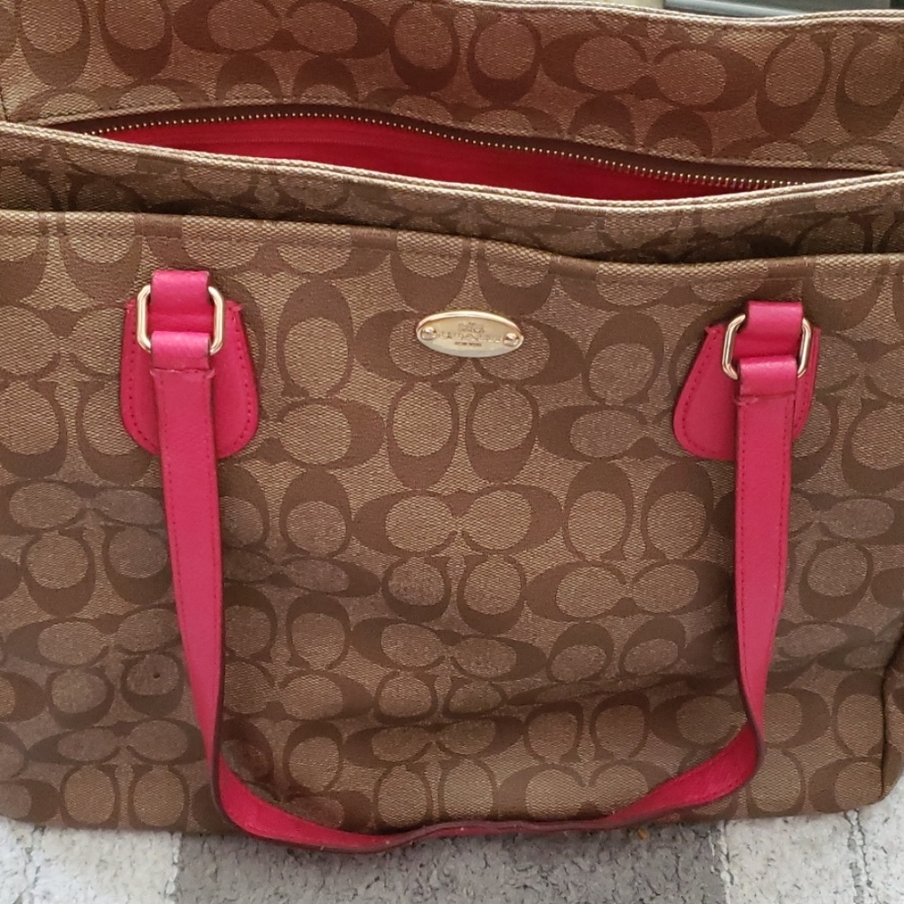 Coach baby bag